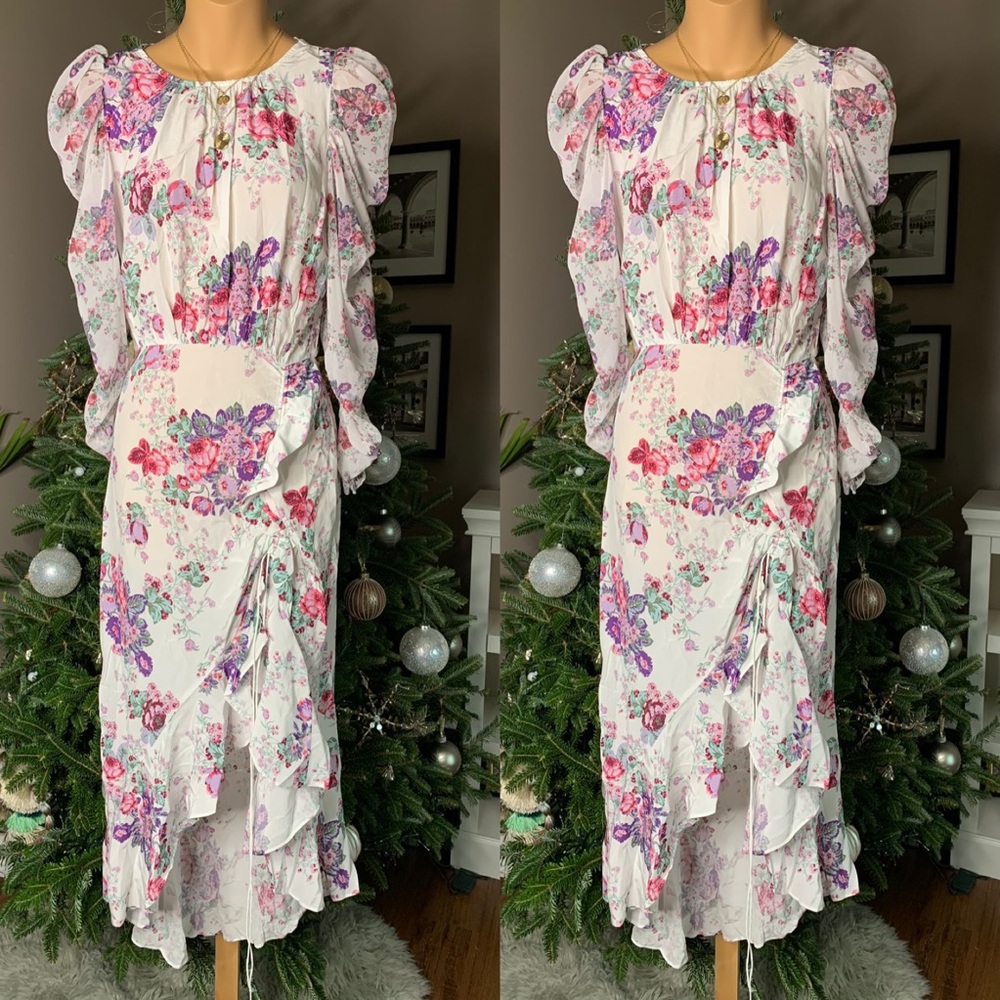 Free People For Love & Lemons Ross Midi Dress - Picture 4 of 6